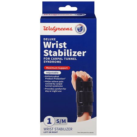 Walgreens Wrist Splint Copper Infused Fabric! LEFT One Size Fits All. New  In Box