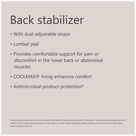 Walgreens Back Stabilizer S/M