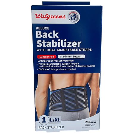 Walgreens Back Stabilizer with Dual Adjustable Straps Maximum Support