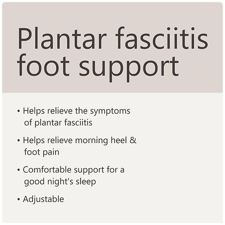 Walgreens Plantar Fasciitis Foot Support Overnight One Size