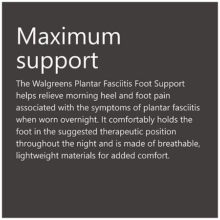 Walgreens Plantar Fasciitis Foot Support Overnight One Size