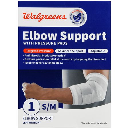 Walgreens Elbow Support with Pressure Pads Advanced Support S/M