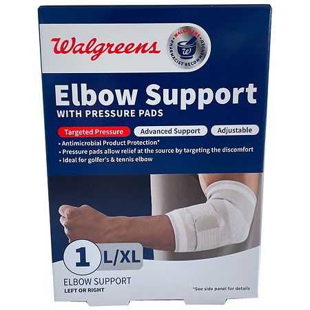 Walgreens Elbow Support with Pressure Pads Advanced Support L/ XL