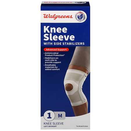 Walgreens Knee Sleeve With Side Stabilizers Medium