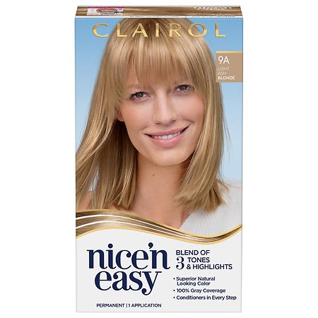 Clairol Nice 'n Easy Permanent Hair Color, 9A Light Ash Blonde | Walgreens