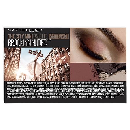 The New City Mini York Eyeshadow | Nudes Walgreens Maybelline Brooklyn Palette Makeup,
