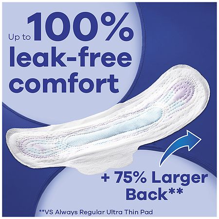 Always Ultra Thin Overnight Pads with Flexi-Wings, Extra Heavy