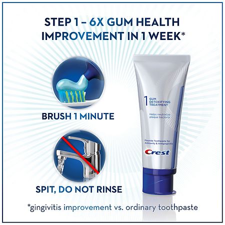 Crest Gum Detoxify + Whitening Two- Step Toothpaste | Walgreens