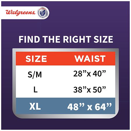 Walgreens Certainty Women's Overnight ComfortLux Underwear X-Large