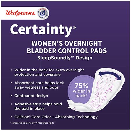 Walgreens Certainty Underpads for Incontinence, Day & Night Protection,  Maximum Absorbency Extra Large