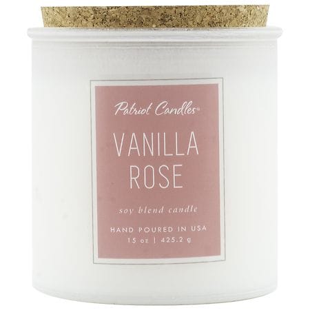Patriot Candles Soy Blend Candle Vanilla Rose