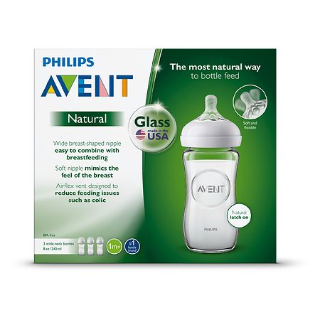 In hoeveelheid alcohol Verfrissend Philips Avent Natural Glass Baby Bottle | Walgreens