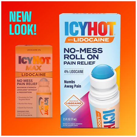 Icy Hot Max Lidocaine No-Mess Pain Relief Liquid