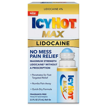 Icy Hot Max Lidocaine No-Mess Pain Relief Liquid