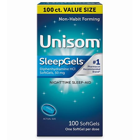 Unisom SleepGels, Nighttime Sleep-Aid, Diphenhydramine HCI