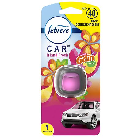 Air Wick Car Air Freshener Vent Clips, New Car Smell Scent, Odor  Neutralization, 4 Count (Pack of 2)