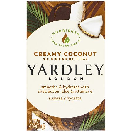 Yardley London Naturally Moisturizing Bath Bar Creamy Coconut
