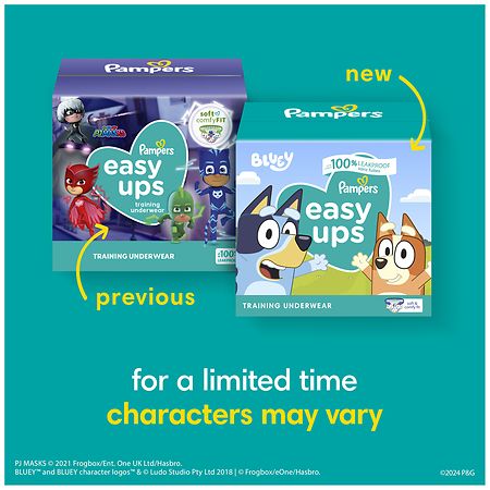 Pampers Easy Ups Training Underwear Boys Jumbo Size 4T-5T