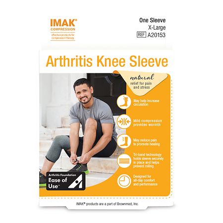 Imak Arthritis Knee Compression Sleeve, Large Ingredients - CVS