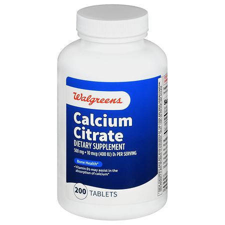 Walgreens Calcium Citrate 500 mg Tablets