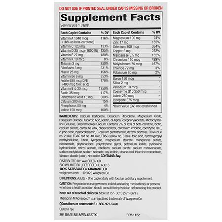 Theragran Premier 50 Plus Multivitamin/Multimineral Caplets