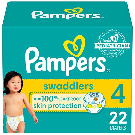 Pampers Swaddlers Diapers Jumbo Size 4