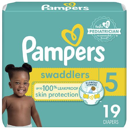 Pampers Swaddlers Active Baby Diapers Size 5 (ct 19)