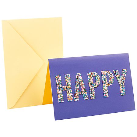 UPC 720473885002 product image for Hallmark Signature Birthday Greeting Card (Happy Sprinkles) - 1.0 ea | upcitemdb.com