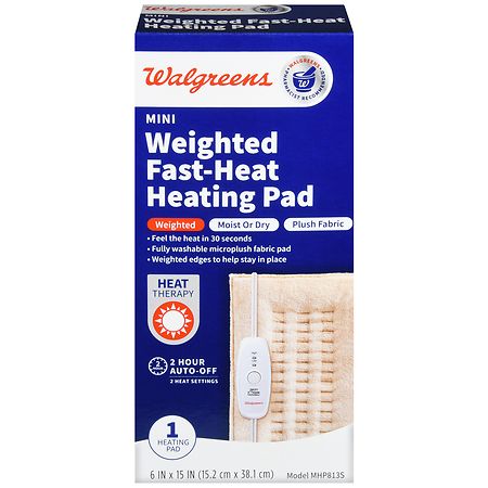 Walgreens Mini Weighted Fast-Heat Heating Pad 6 in x 15 in