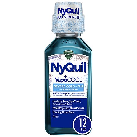 Vicks Nyquil VapoCOOL Severe Cold, Flu + Congestion Medicine