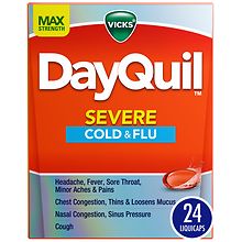 Vicks Dayquil Severe Cough, Cold & Flu LiquiCaps | Walgreens