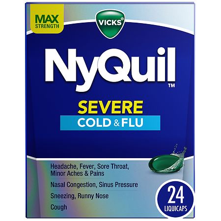 UPC 323900039520 product image for Vicks Nyquil Severe Cold, Cough & Flu Medicine - 8.0 ea | upcitemdb.com
