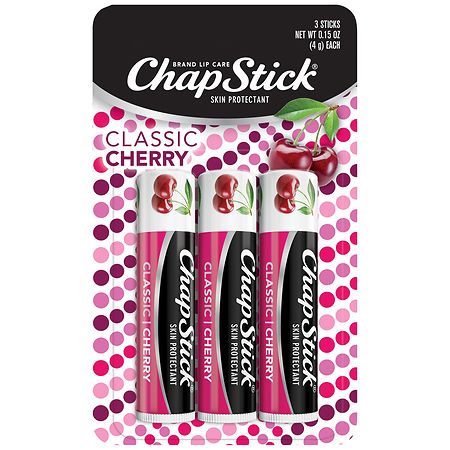 ChapStick Skin Protectant Lip Balm Tubes Cherry