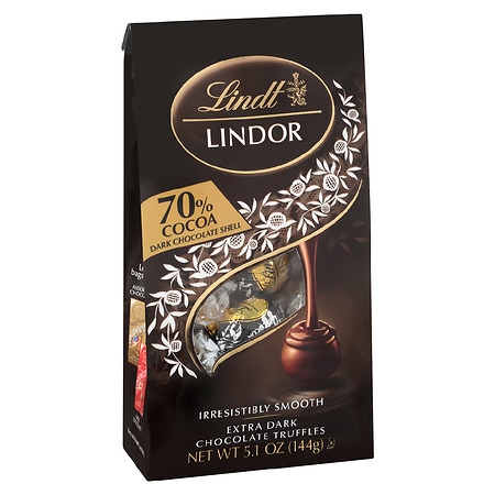 Lindt Lindor 70% Dark Chocolate Truffles Bag 70% Cocoa
