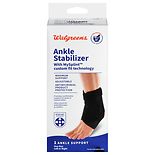 Walgreens Deluxe Stirrup Ankle Brace Hot/Cold Therapy One Size White