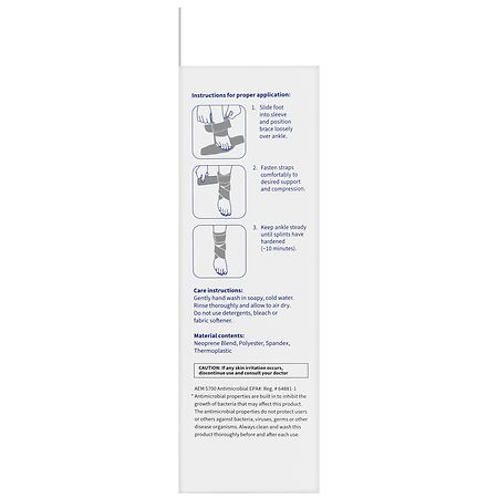 Walgreens Ankle Stabilizer with MySplint Custom Fit Technology