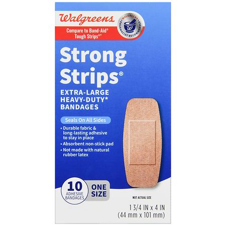 Band-Aid Tough Strips 40 Pack Heavy Duty Fabric Waterproof