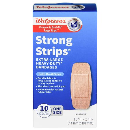 Walgreens Strong Strips Bandages Extra Large