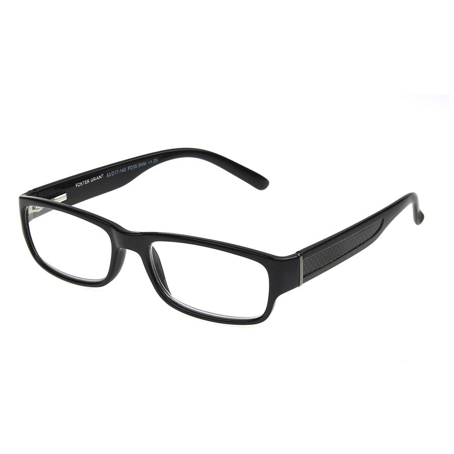 Foster Grant Rocket Reading Glasses +3.25 Black