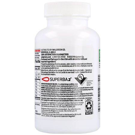 luxxe white glutathione ingredients Walgreens Antarctic Krill Oil 500 mg Softgels Extra Strength Neutral/Mild,  Vanilla/Neutral, 80ct