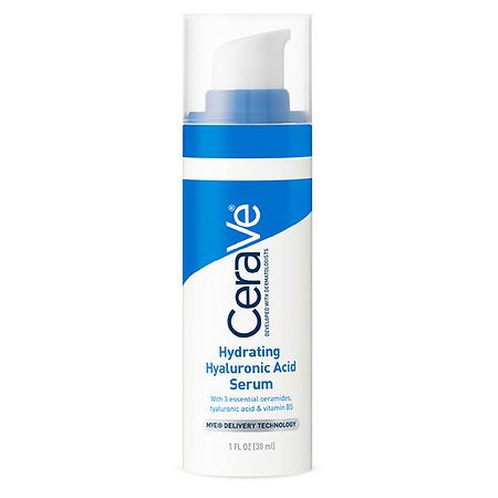 CeraVe Hydrating Hyaluronic Acid Face Serum for Dry Skin, Fragrance Free