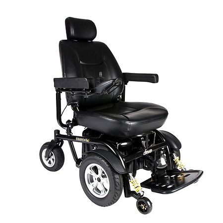 Drive Medical Trident HD Heavy Duty Power Wheelchair Black