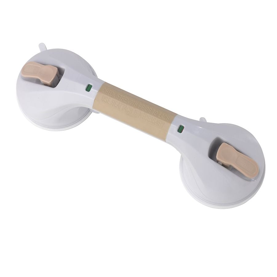 Drive Medical Suction Cup Grab Bar 12 Inch, White and Beige Walgreens