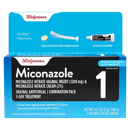 Walgreens Miconazole 1, Miconazole Nitrate Vaginal Insert and Miconazole Nitrate Cream