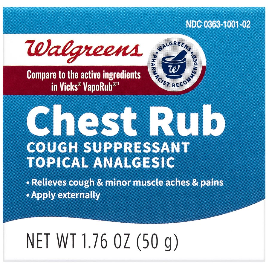 Vicks VapoRub Cough Suppressant - Original, 1.76 oz