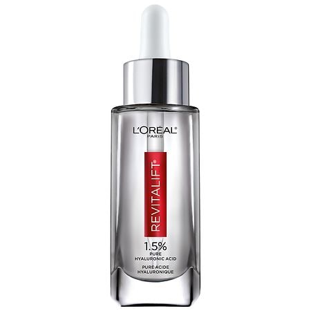 L'Oreal Paris Revitalift 1.5% Pure Hyaluronic Acid Face Serum, Hydrate & Reduce Wrinkles Fragrance Free