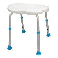 AquaSense Adjustable Bath and Shower Chair with Non-Slip Comfort Seat White | Walgreens