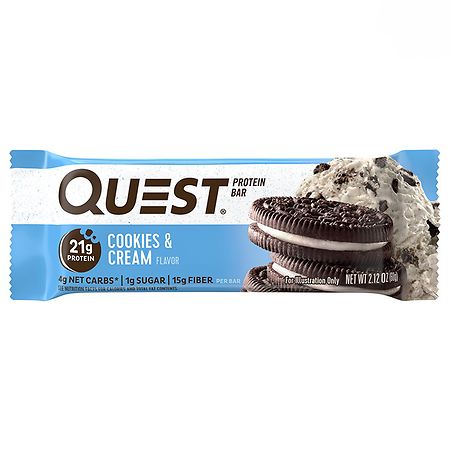 QuestBar Protein Bar Cookies & Cream