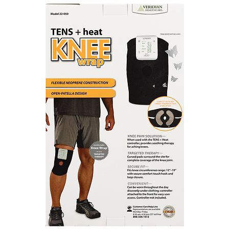 Veridian Healthcare Tens Unit with Heat Conductive Knee Wrap