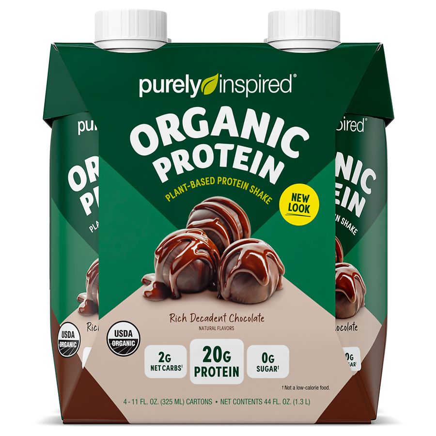 Orgain Organic Protein Blender Bottle Shaker 32 oz. Green Grey